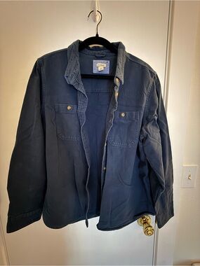 L.L. Bean Men's Navy Field Shirt Jacket